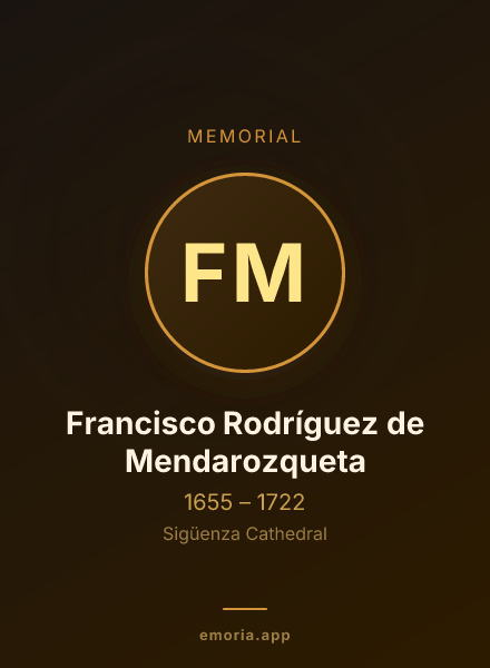 Memorial portrait of Francisco Rodríguez de Mendarozqueta