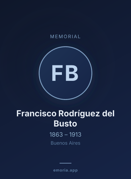 Memorial portrait of Francisco Rodríguez del Busto