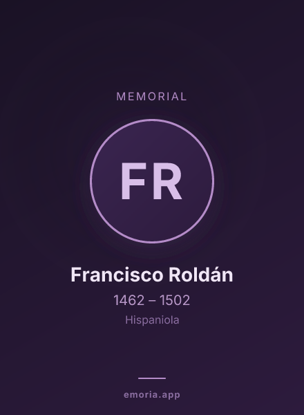 Memorial portrait of Francisco Roldán