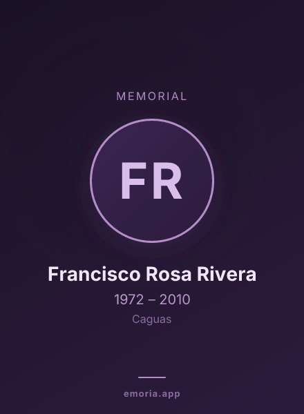 Memorial portrait of Francisco Rosa Rivera
