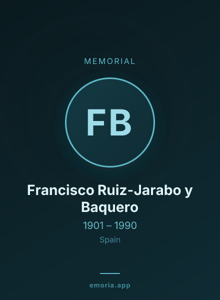 Memorial portrait of Francisco Ruiz-Jarabo y Baquero