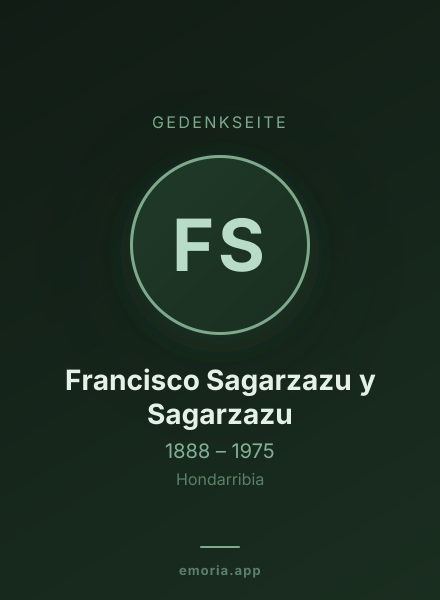 Gedenkportrait von Francisco Sagarzazu y Sagarzazu