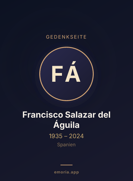 Gedenkportrait von Francisco Salazar del Águila