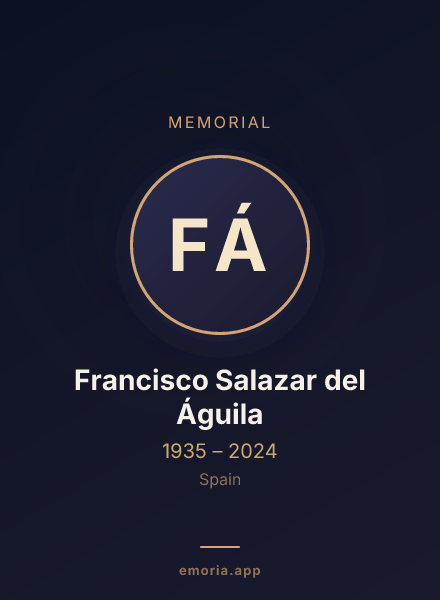 Memorial portrait of Francisco Salazar del Águila