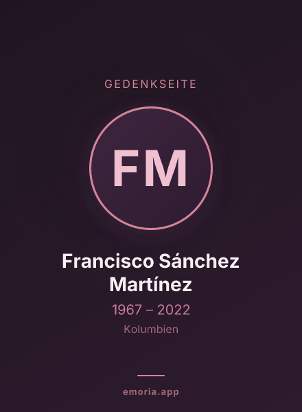 Gedenkportrait von Francisco Sánchez Martínez