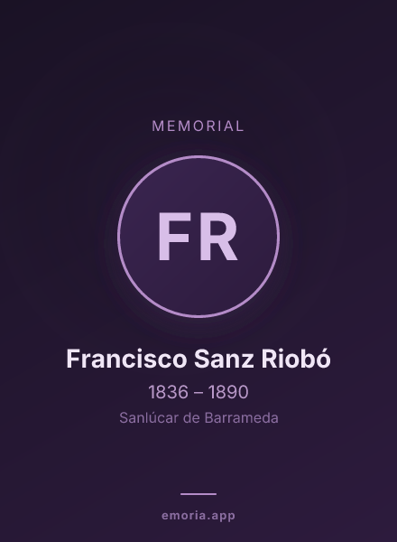 Memorial portrait of Francisco Sanz Riobó