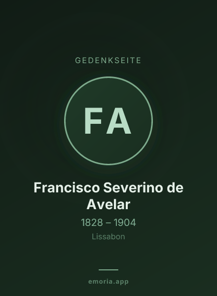 Gedenkportrait von Francisco Severino de Avelar