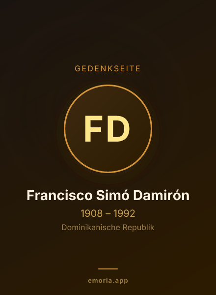 Gedenkportrait von Francisco Simó Damirón