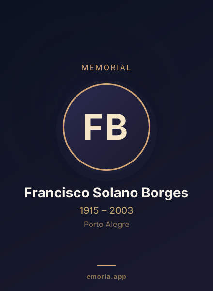 Memorial portrait of Francisco Solano Borges