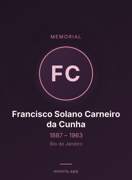 Memorial portrait of Francisco Solano Carneiro da Cunha