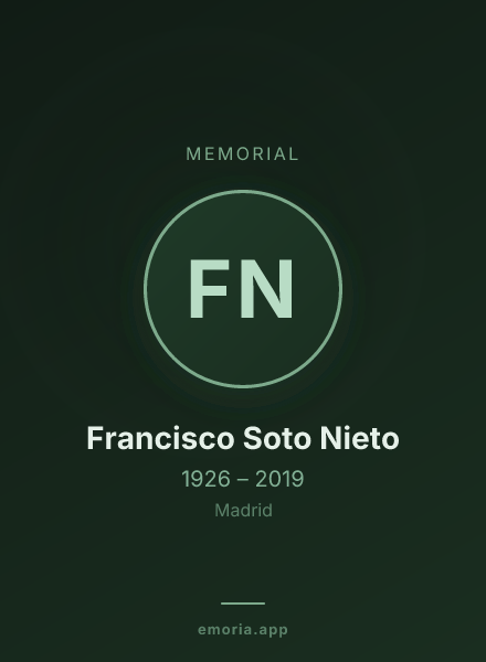Memorial portrait of Francisco Soto Nieto
