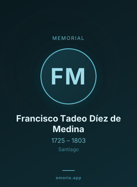 Memorial portrait of Francisco Tadeo Díez de Medina