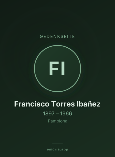 Gedenkportrait von Francisco Torres Ibañez