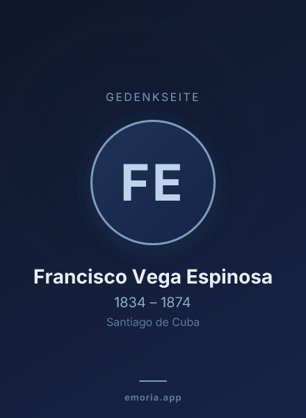 Gedenkportrait von Francisco Vega Espinosa