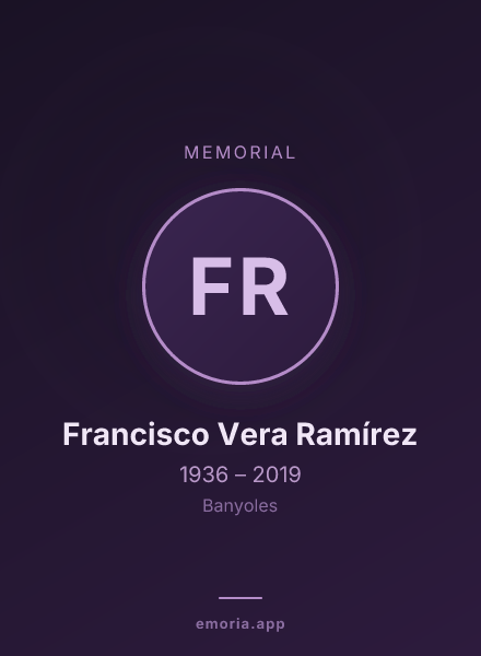 Memorial portrait of Francisco Vera Ramírez