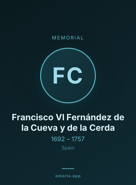 Memorial portrait of Francisco VI Fernández de la Cueva y de la Cerda