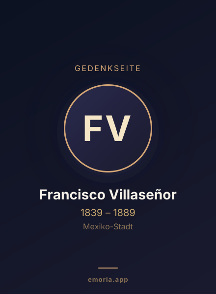 Gedenkportrait von Francisco Villaseñor