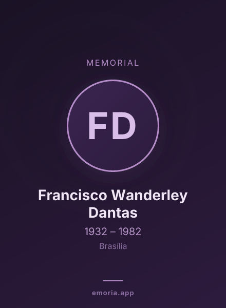 Memorial portrait of Francisco Wanderley Dantas