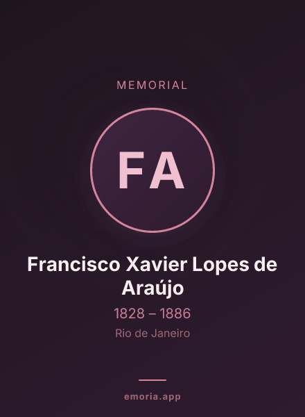 Memorial portrait of Francisco Xavier Lopes de Araújo