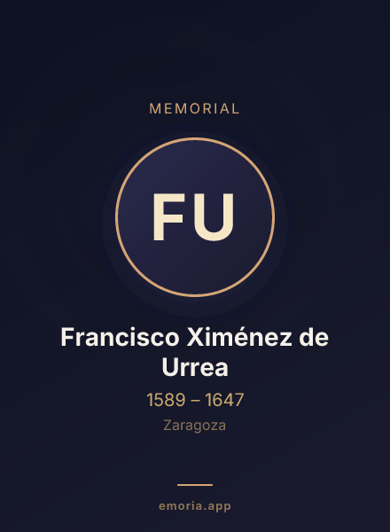 Memorial portrait of Francisco Ximénez de Urrea