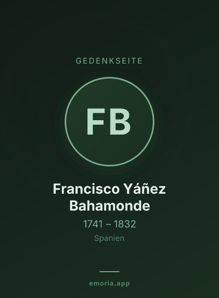 Gedenkportrait von Francisco Yáñez Bahamonde