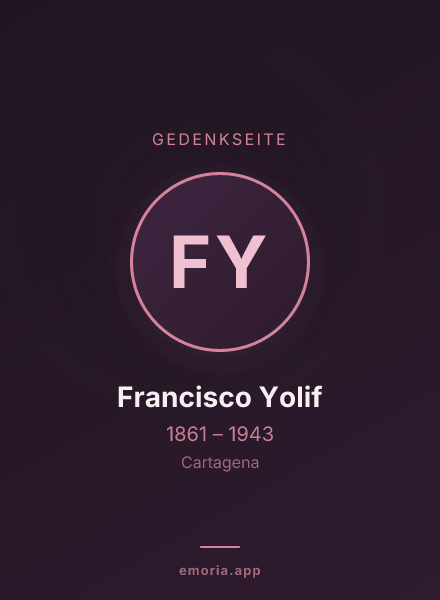 Gedenkportrait von Francisco Yolif