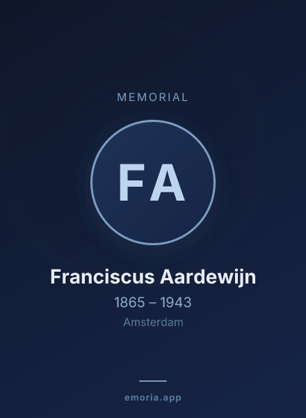 Memorial portrait of Franciscus Aardewijn