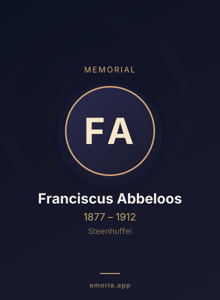 Memorial portrait of Franciscus Abbeloos