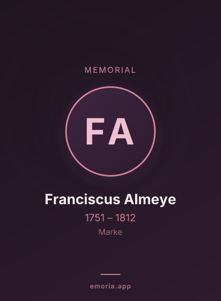 Memorial portrait of Franciscus Almeye