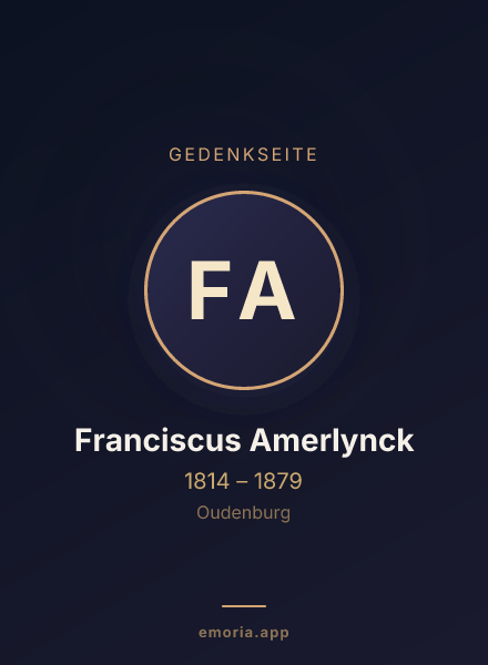 Gedenkportrait von Franciscus Amerlynck