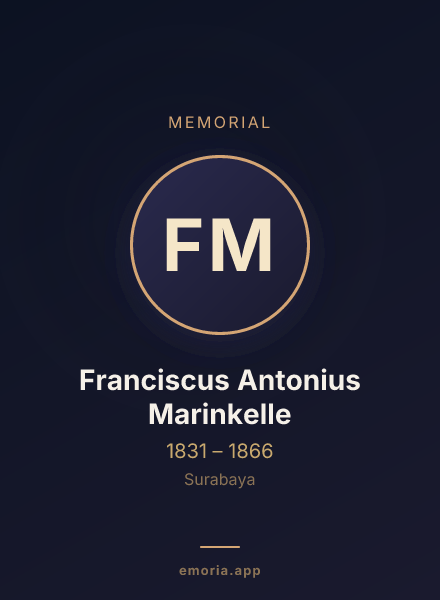 Memorial portrait of Franciscus Antonius Marinkelle