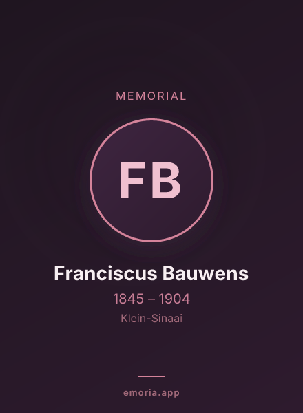 Memorial portrait of Franciscus Bauwens