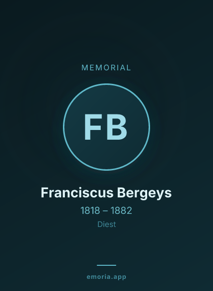Memorial portrait of Franciscus Bergeys
