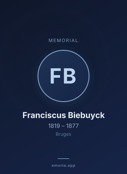 Memorial portrait of Franciscus Biebuyck