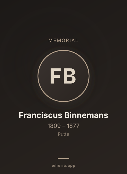Memorial portrait of Franciscus Binnemans