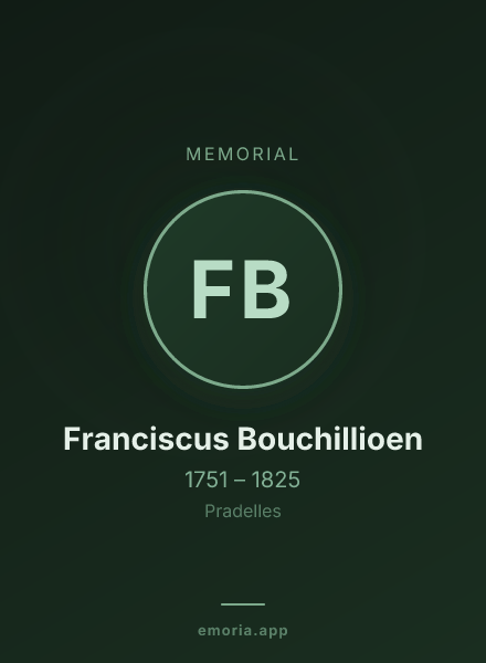 Memorial portrait of Franciscus Bouchillioen
