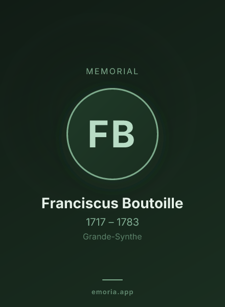 Memorial portrait of Franciscus Boutoille