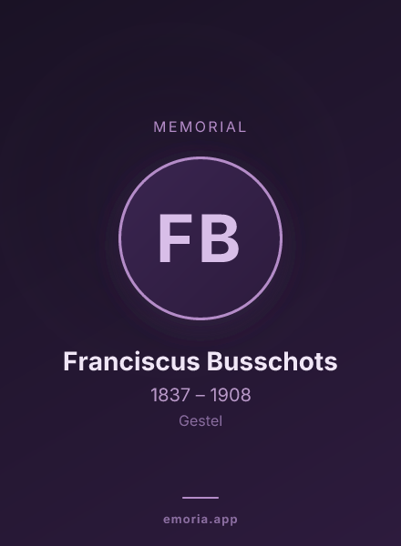 Memorial portrait of Franciscus Busschots