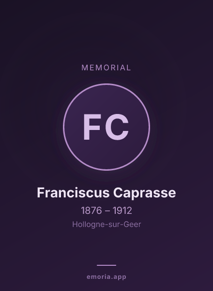 Memorial portrait of Franciscus Caprasse