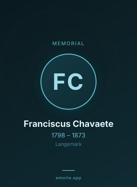 Memorial portrait of Franciscus Chavaete