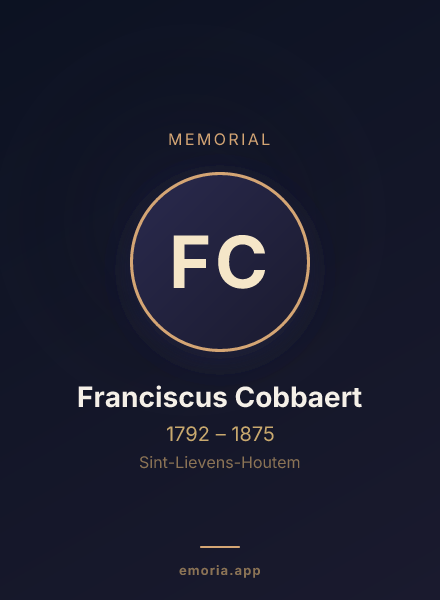 Memorial portrait of Franciscus Cobbaert
