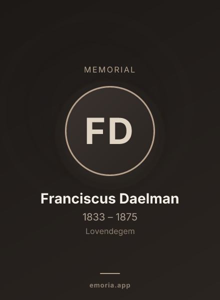 Memorial portrait of Franciscus Daelman