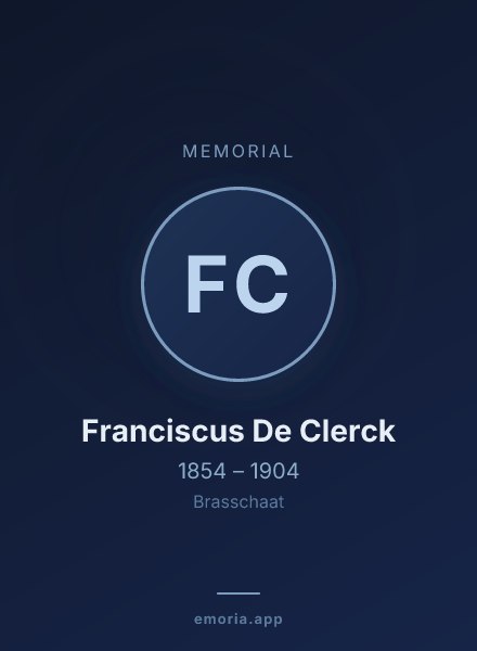 Memorial portrait of Franciscus De Clerck