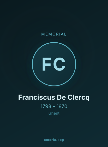 Memorial portrait of Franciscus De Clercq