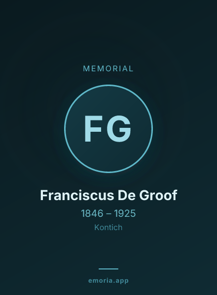 Memorial portrait of Franciscus De Groof