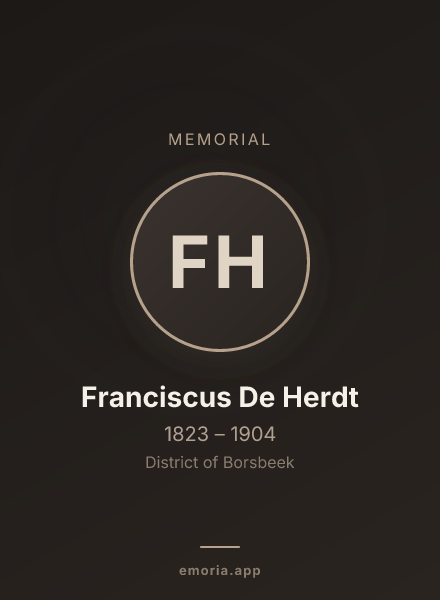 Memorial portrait of Franciscus De Herdt