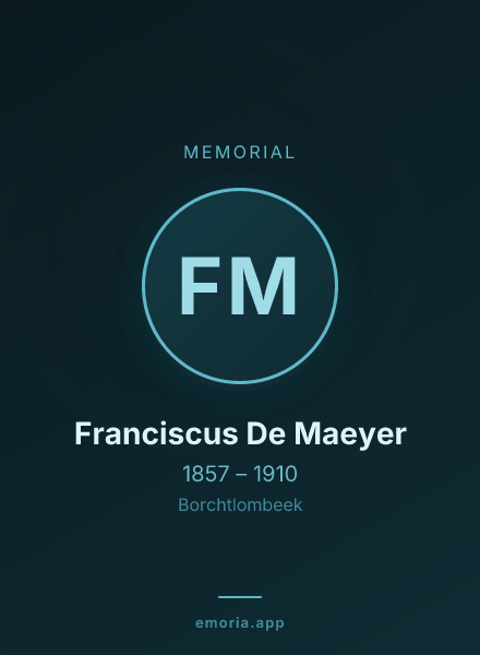 Memorial portrait of Franciscus De Maeyer