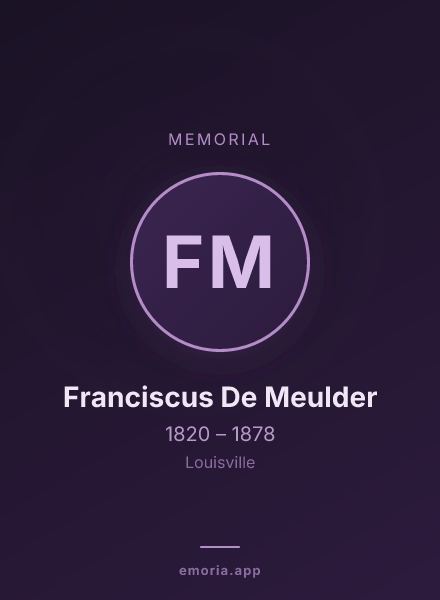 Memorial portrait of Franciscus De Meulder