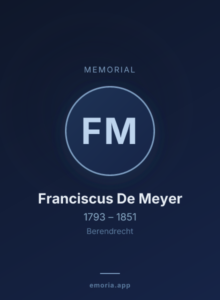 Memorial portrait of Franciscus De Meyer