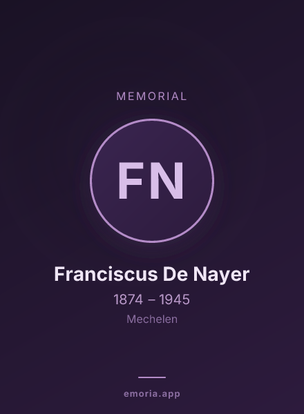 Memorial portrait of Franciscus De Nayer